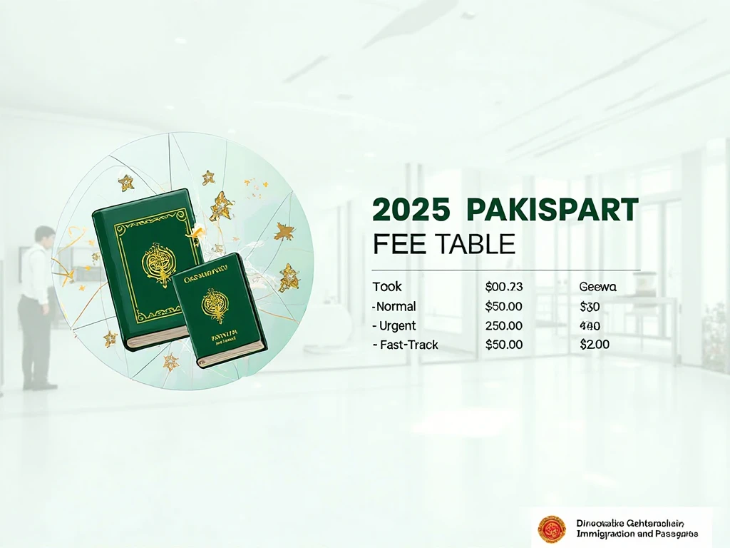 Passport Fee Check Pakistan 2025 – Normal, Urgent & Fast Track Charges (All Pages)